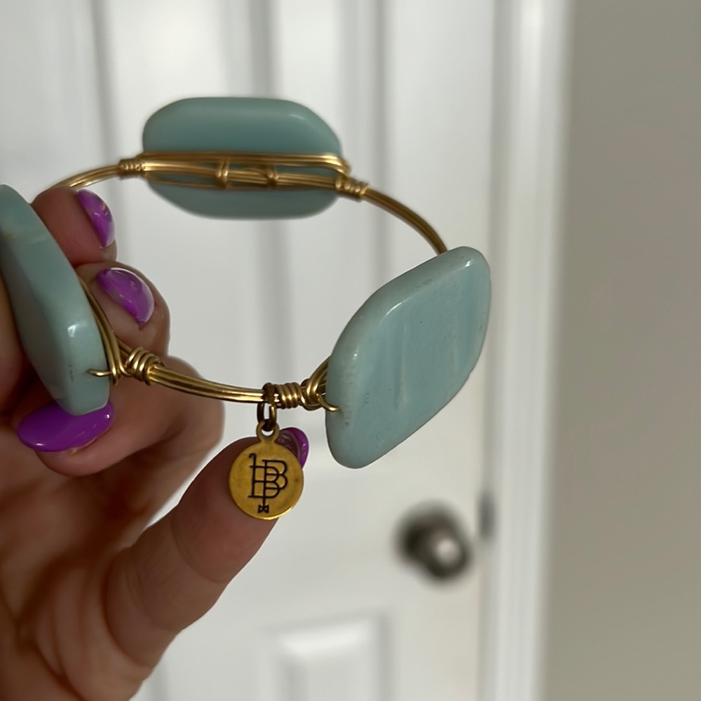 Bourbon and Boweties Flat Sky Blue Stones